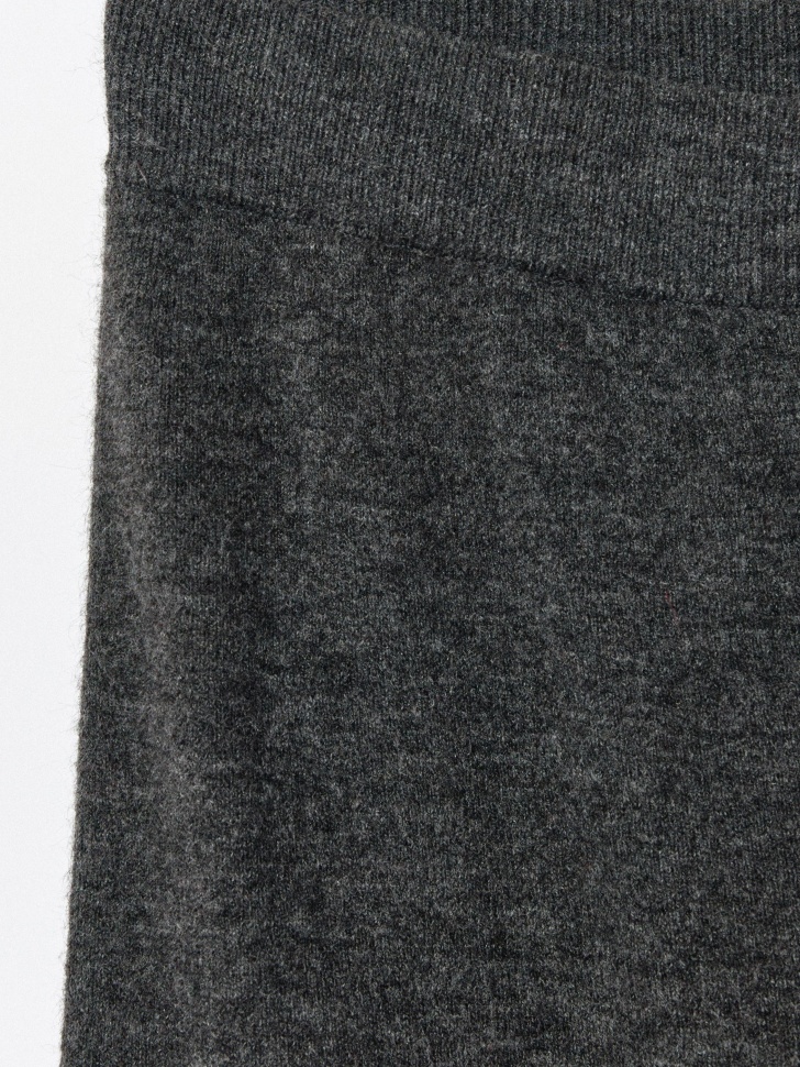 вязаные брюки с содержанием шерсти из шерсти спереди