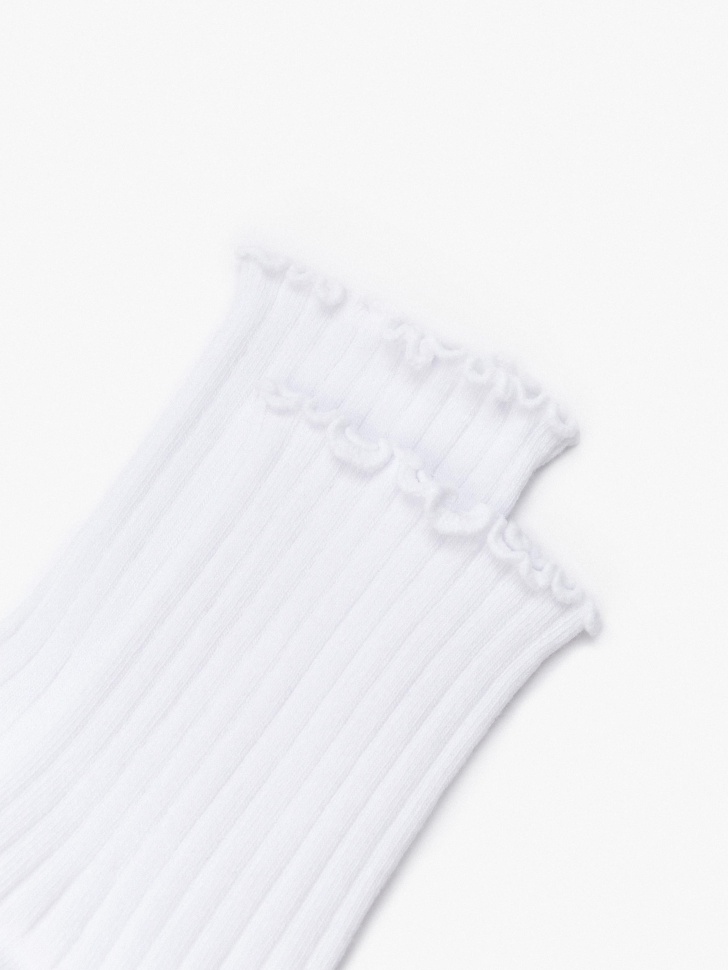 носки с фигурной окантовкой от бренда sela вид слева