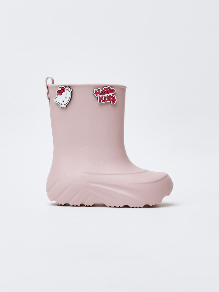 резиновые сапоги c декором hello kitty для девочек 4680798769349 в интернет магазине