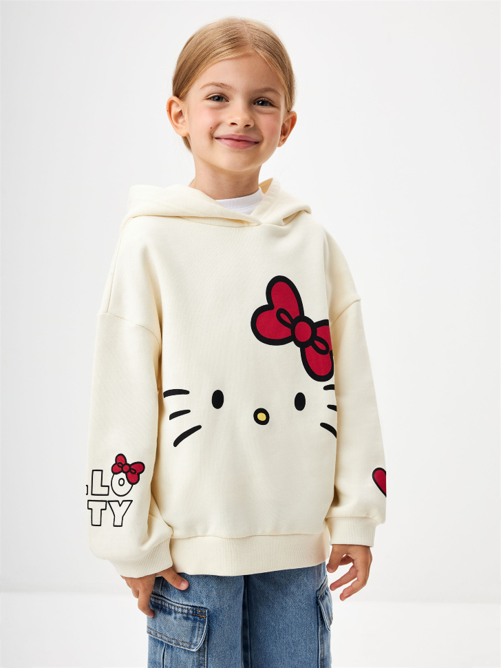 

Худи с принтом Hello Kitty для девочек