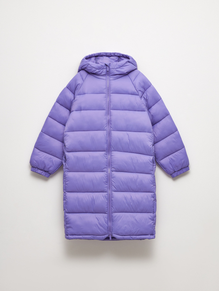 пальто для девочек (фиолетовый, 152) sela 4680129912260 - фото 2