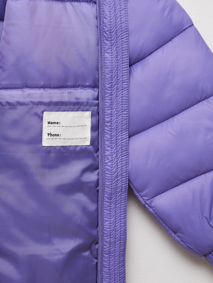 пальто для девочек (фиолетовый, 152) sela 4680129912260 - фото 5