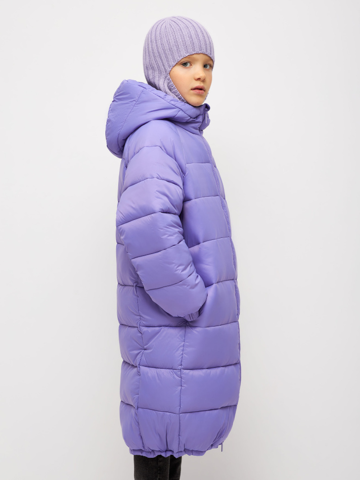 пальто для девочек (фиолетовый, 152) sela 4680129912260 - фото 6