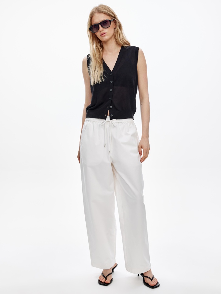 укороченные объемные брюки из хлопка 4610517710970 фотография