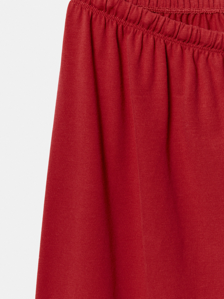 джоггеры оверсайз для девочек из хлопка спереди