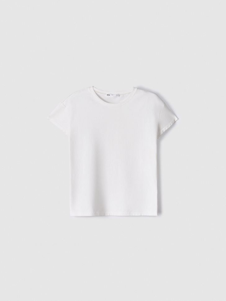 Базовая приталенная футболка Sela, белый, арт. 53701