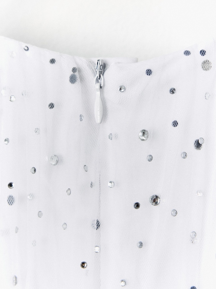 белое пышное платье со стразами для девочек 4680704103519 оригинал