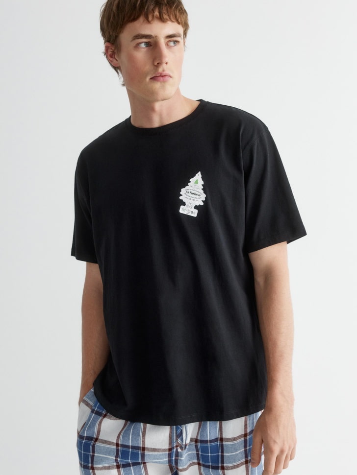 

Пижамная футболка с новогодним принтом, SL5811110204