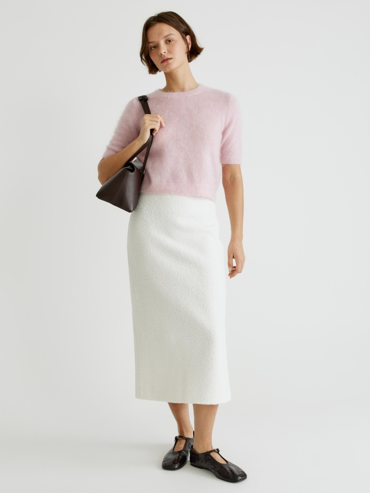 джемпер с коротким рукавом из смесовой шерсти 4610517204271 по низкой цене