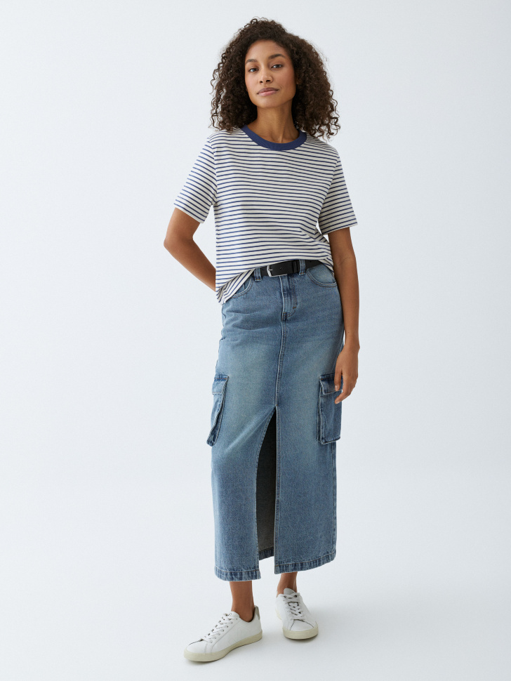 

Футболка JADE OVERSIZE FIT в полоску
