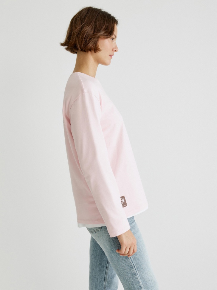 лонгслив оверсайз с патчем 4610517383150 купить с доставкой