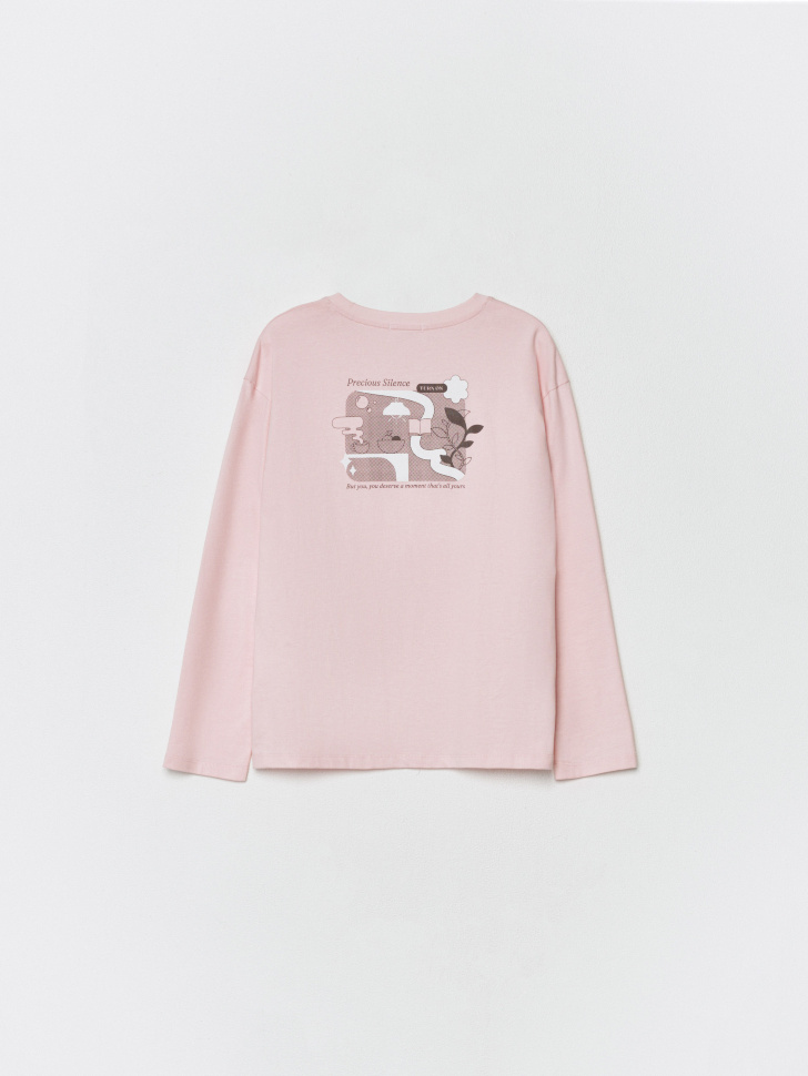 лонгслив оверсайз с патчем 4610517383150 со скидкой