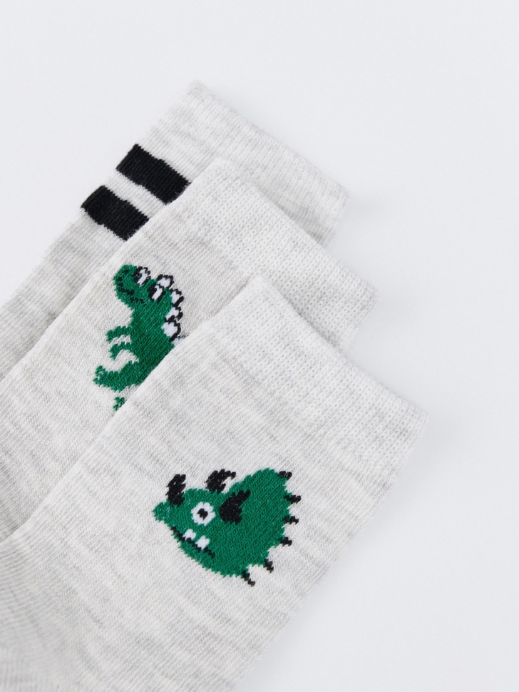 набор из 3 пар носков для мальчиков от бренда sela вид слева