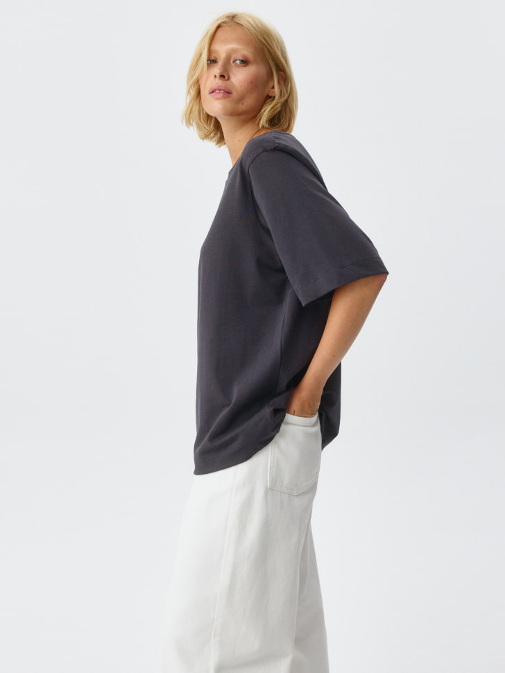 Базовая футболка ALBA oversize fit. Фото №5