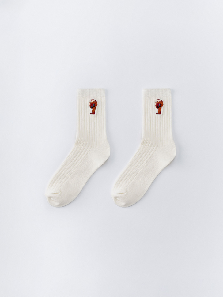 

Носки для девочек с вышивкой SELA x Союзмультфильм, 6801172427