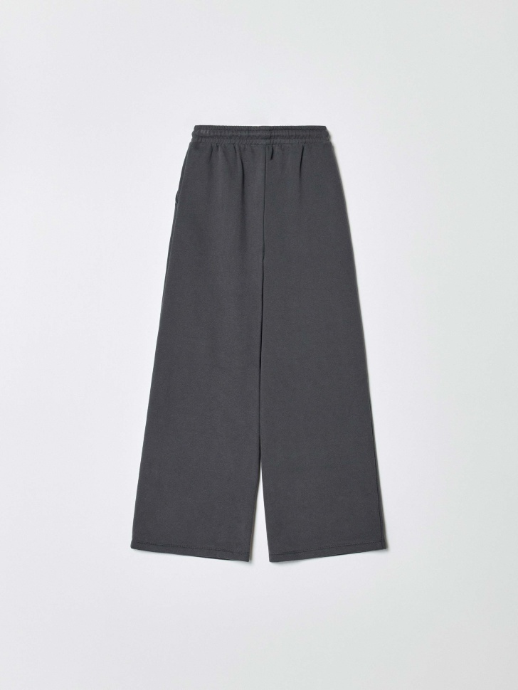 трикотажные широкие брюки для девочек по цене 1999 руб вид справа