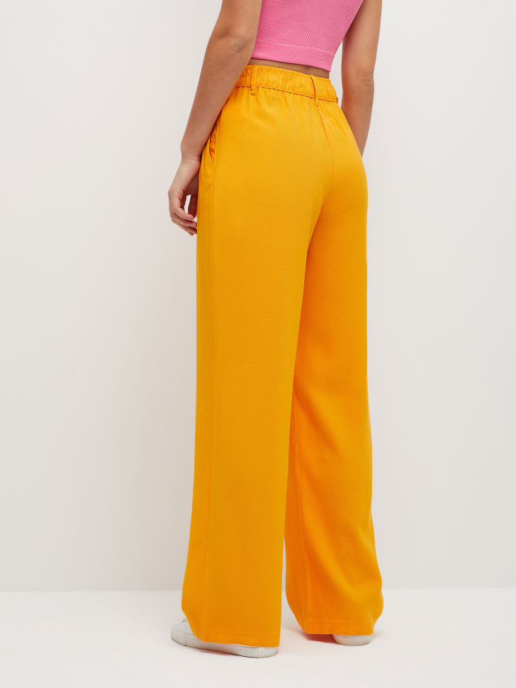 Классические широкие брюки (оранжевый, M) от Sela