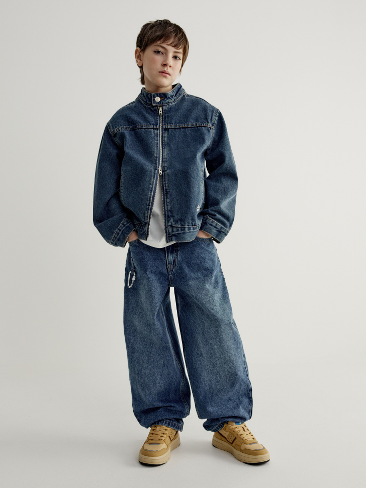 Джинсы багги SELA, синий, арт. 44922