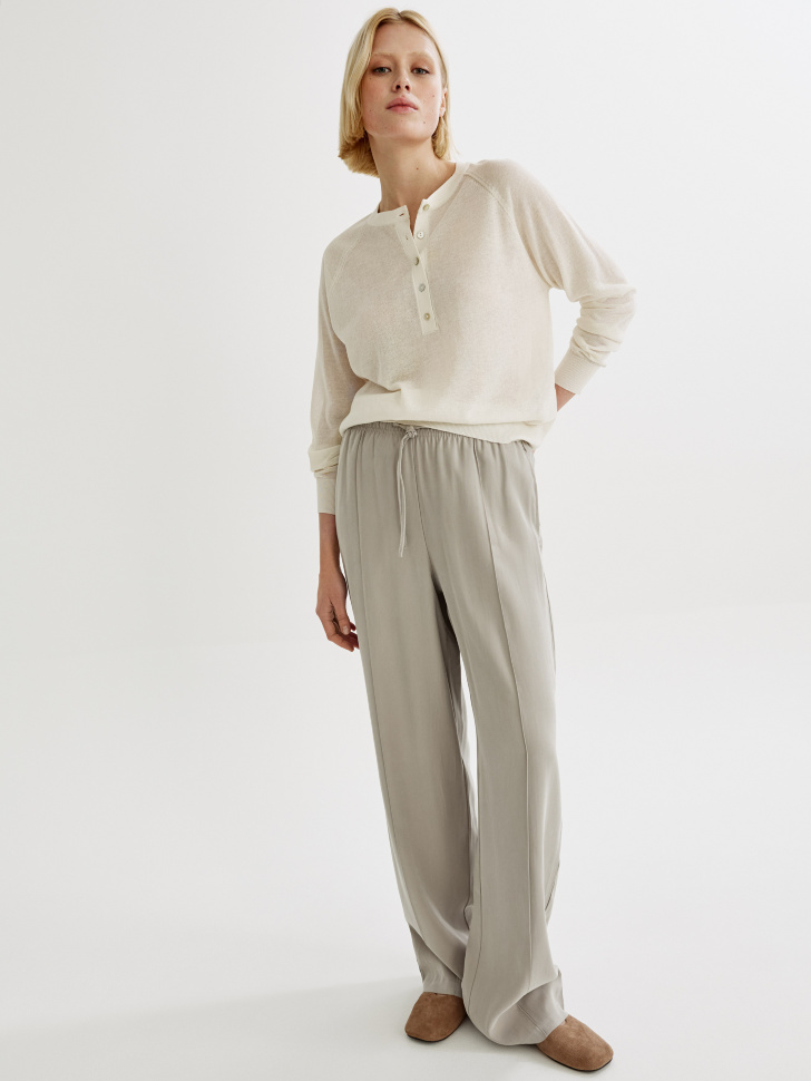 Прямые брюки SELA, бежевый, арт. 43928