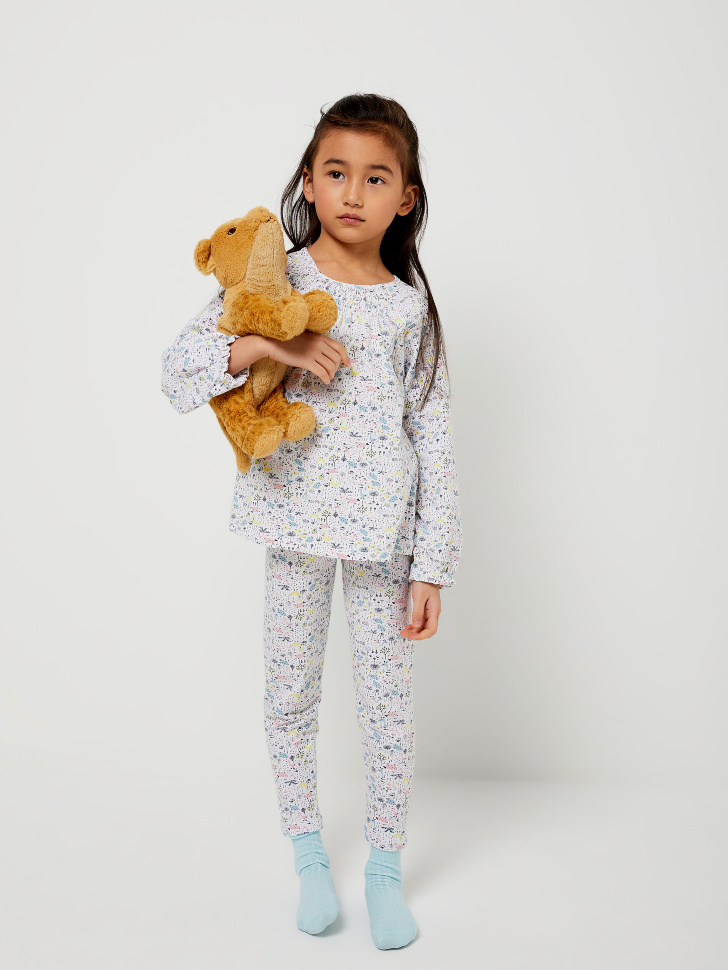 пижама для девочек (принт, 92-98 (2-3 YEARS))