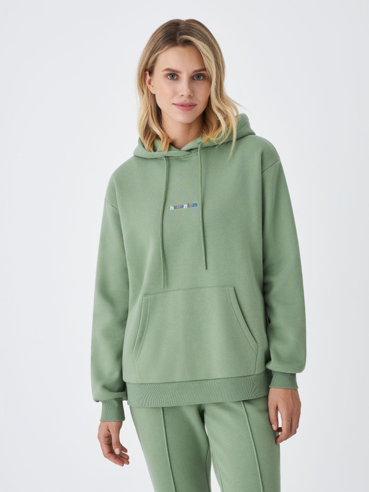 

Худи с вышивкой, Зеленый