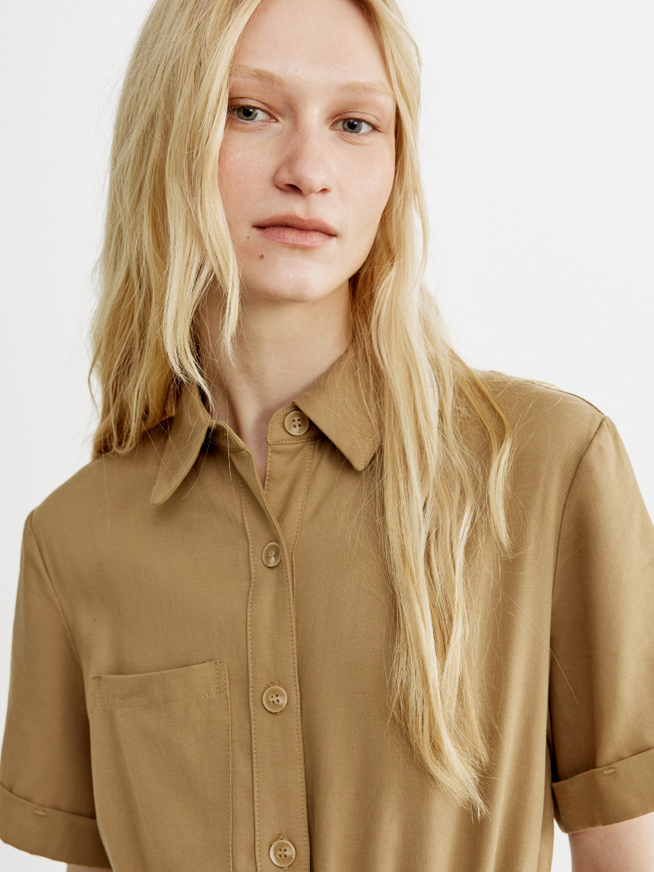 комбинезон из смесового тенселя и хлопка по цене 3999 руб вид справа