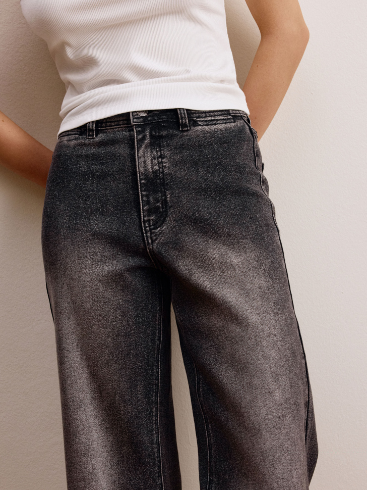 джинсы wide leg для взрослого возраста с изнаночной стороны