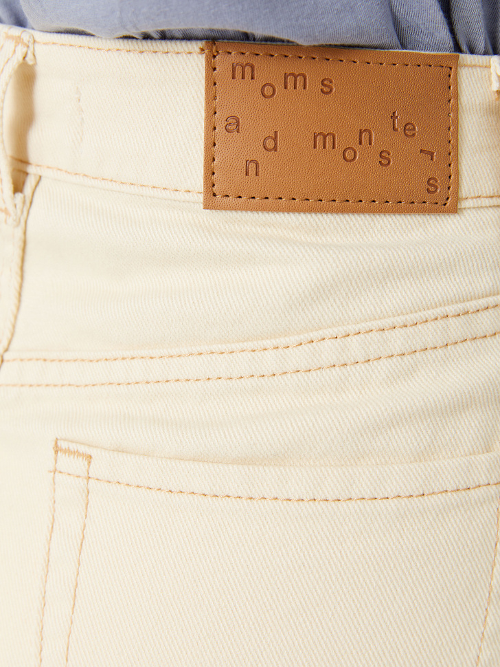 Прямые джинсы с разрезами (белый, XXS) sela 4640078830503 - фото 5