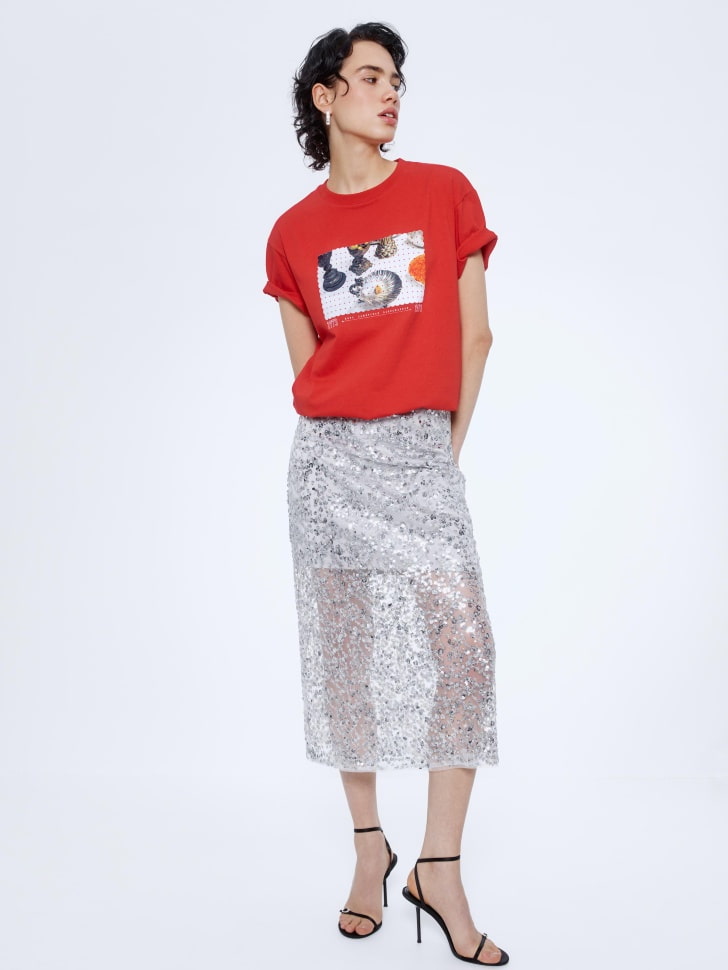 футболка оверсайз из коллекции sela x мосфильм 4610517233882 по акции