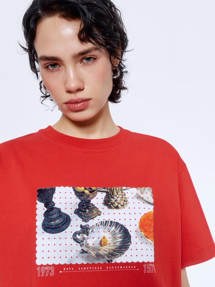 футболка оверсайз из коллекции sela x мосфильм 4610517233882 в интернет магазине
