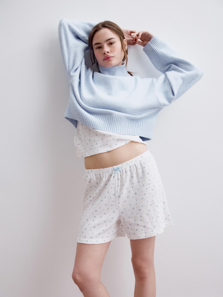 домашняя футболка с рельефным узором 4610517328441 с промокодом