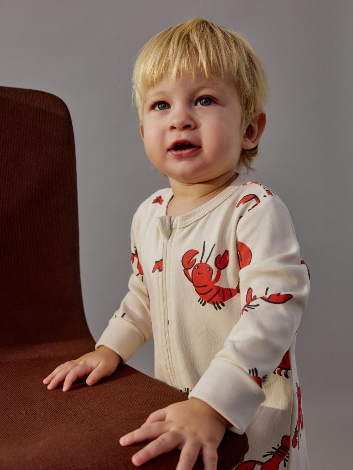 трикотажный комбинезон с принтом для малышей 4680798767529 по акции