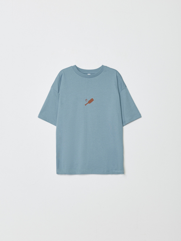 футболка оверсайз с принтом на спине для мальчиков 4610517159724 фотография