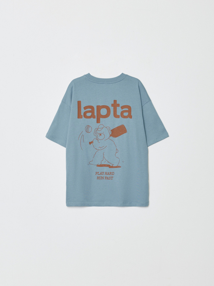 футболка оверсайз с принтом на спине для мальчиков 4610517159724 по акции