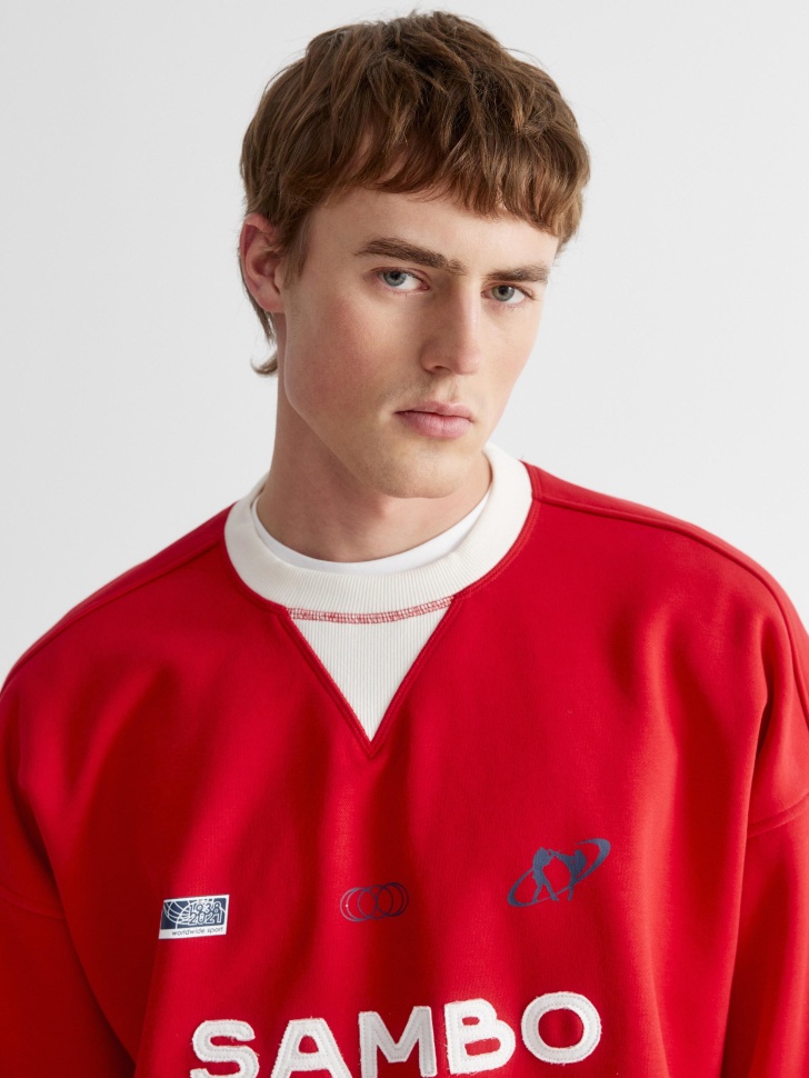 свитшот оверсайз с принтом 4610517245472 в интернет магазине