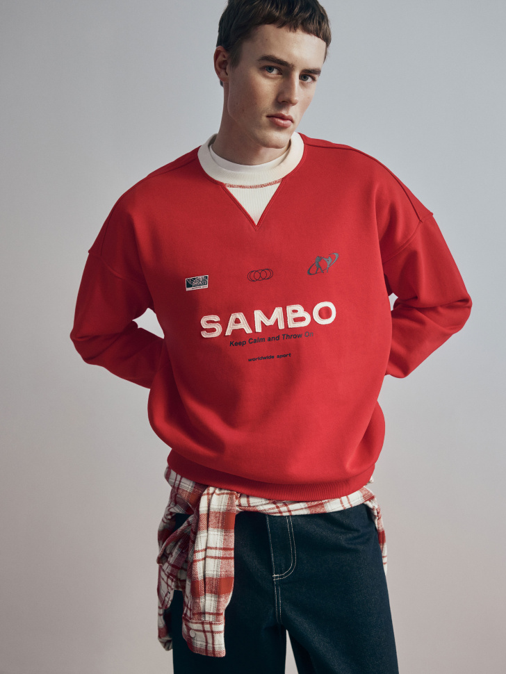 

Свитшот оверсайз с принтом, SL6801110401