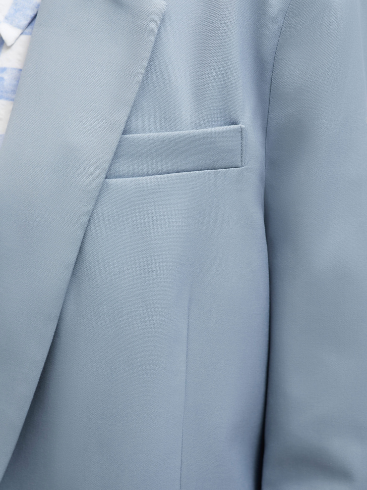 Объемный пиджак (голубой, S) от Sela