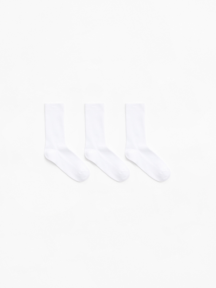 Набор из 3 пар носков для женщин (белый, 25-27)