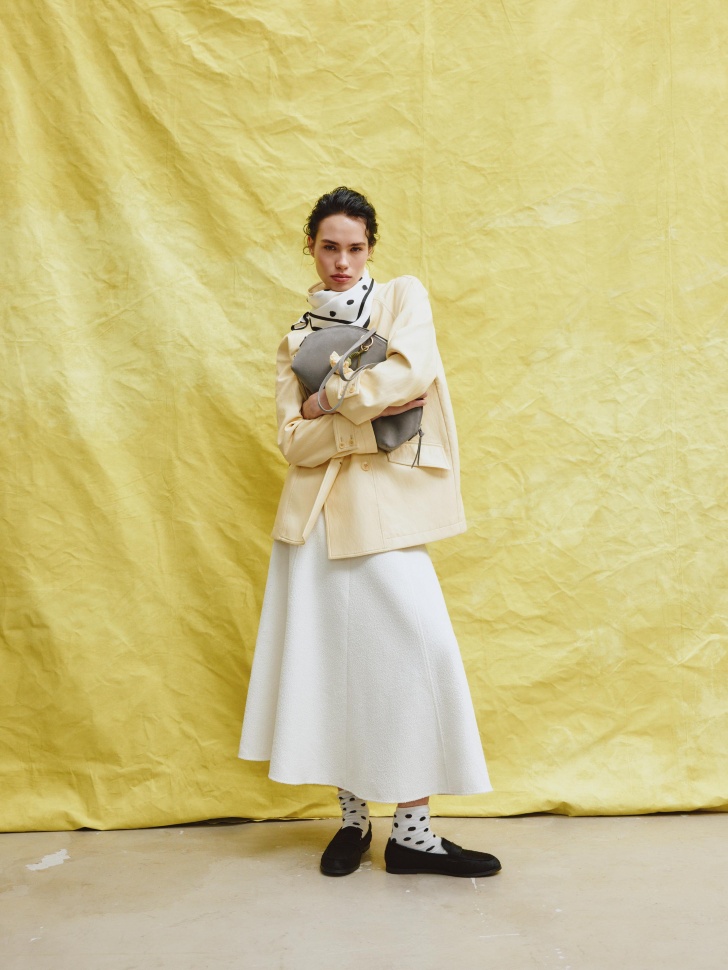 широкая юбка миди с клиньями 4610517393203 фотография