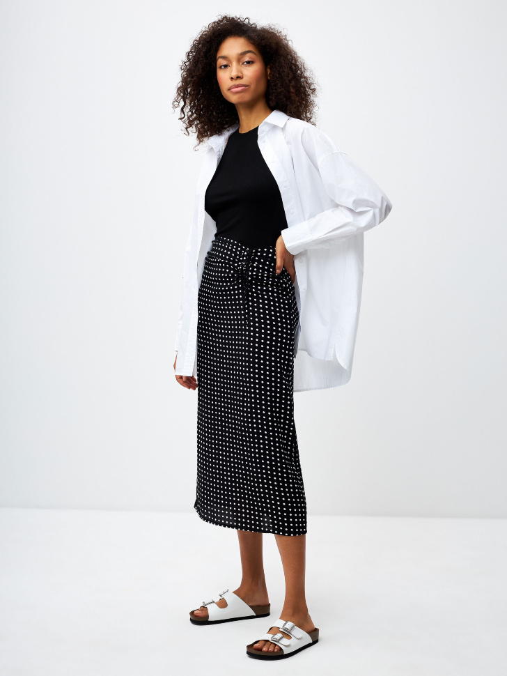 

Юбка миди в горошек, 3804011905