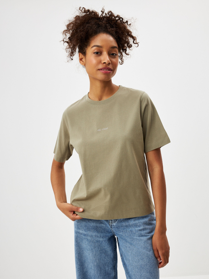 

Футболка NINA REGULAR FIT с вышивкой