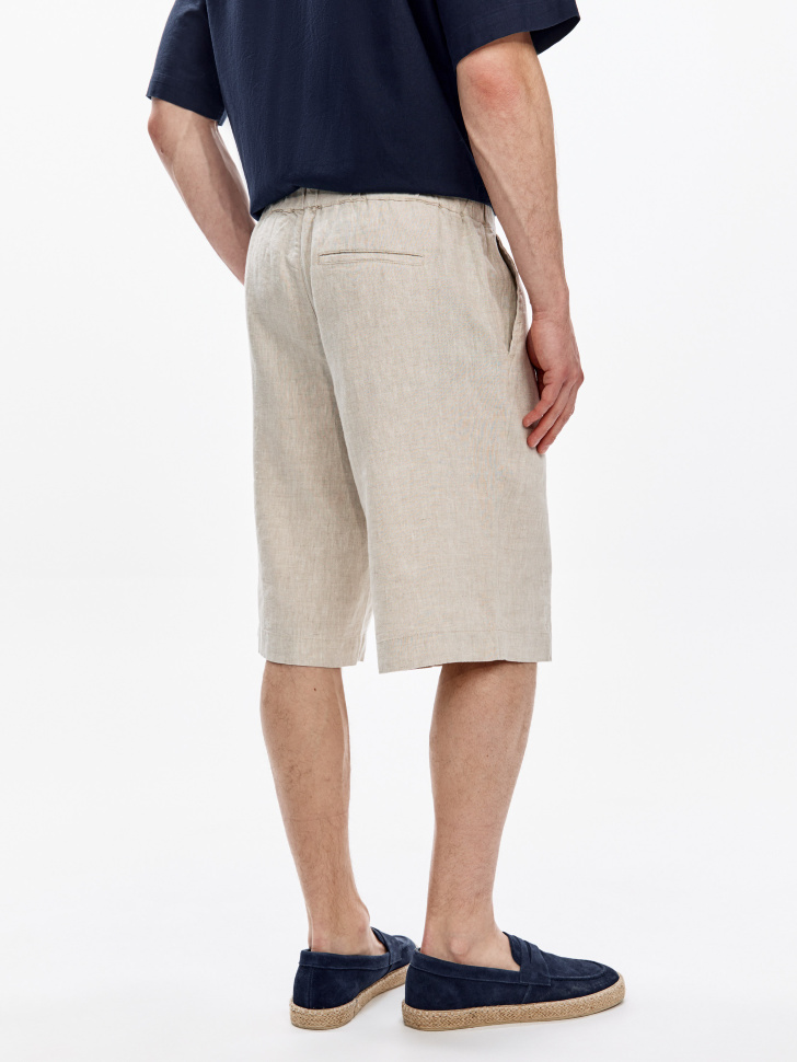 шорты из 100% премиального льна по цене 3999 руб вид справа