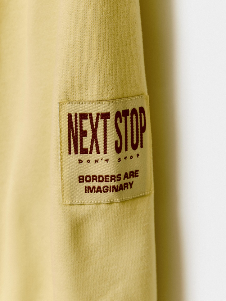 джоггеры оверсайз для детей из хлопка спереди