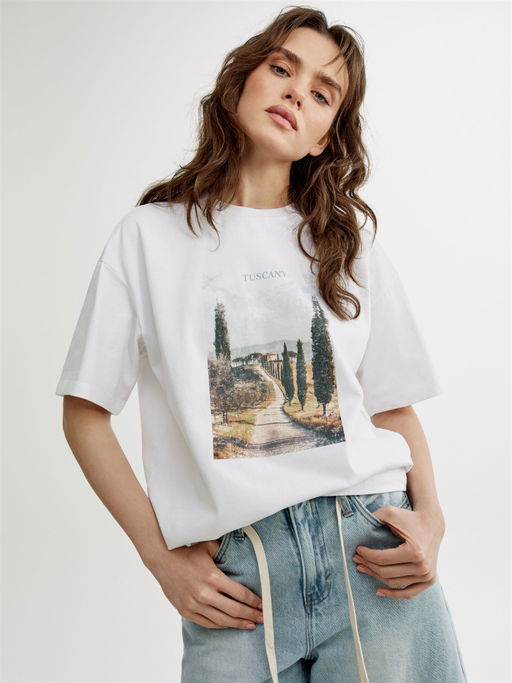 футболка оверсайз с принтом 4610517970497 фотография