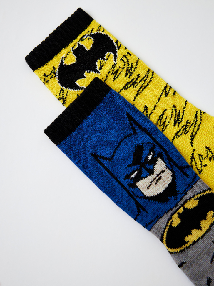Набор из 2 пар носков с принтом Batman для мальчиков (принт, 20-22)