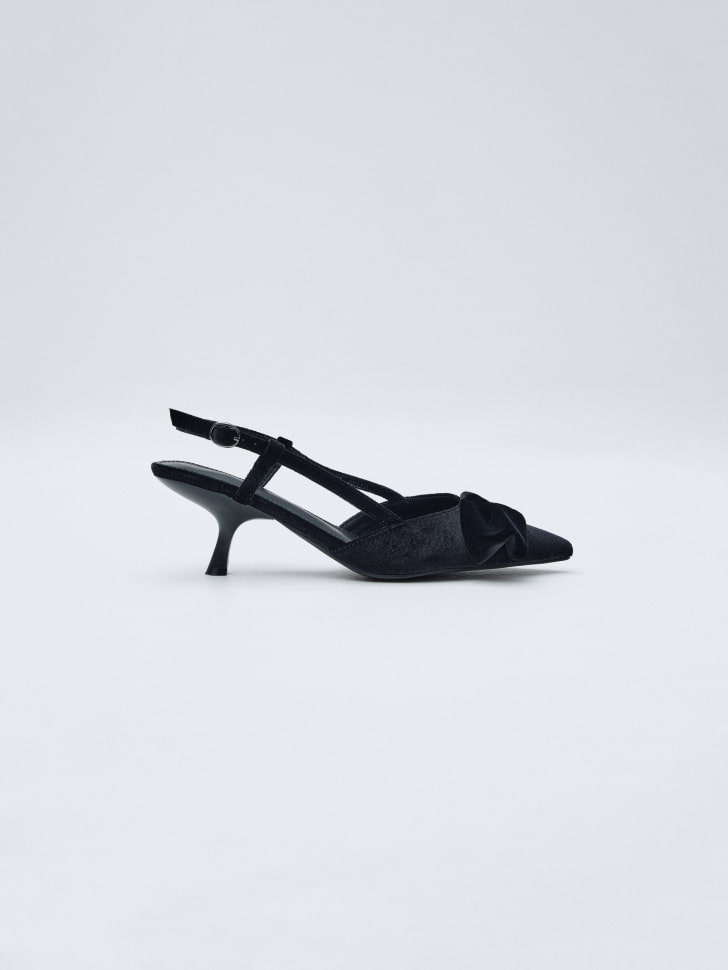 

Бархатные туфли с бантом, 5811205632