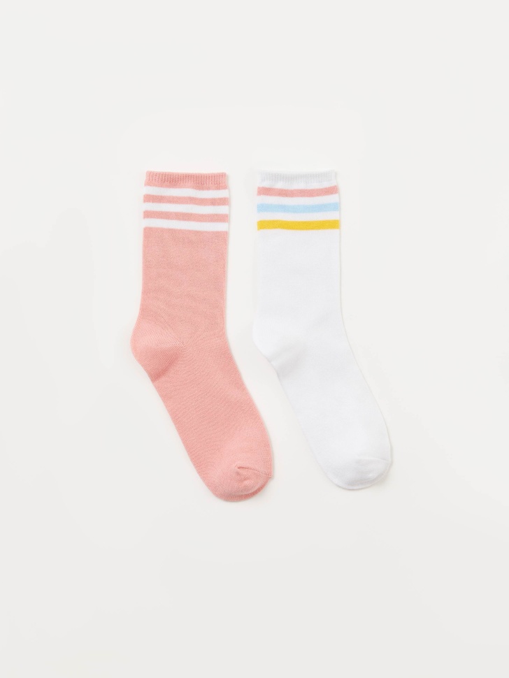 Набор из 2 пар носков для девочек (принт, 20-22) от Sela