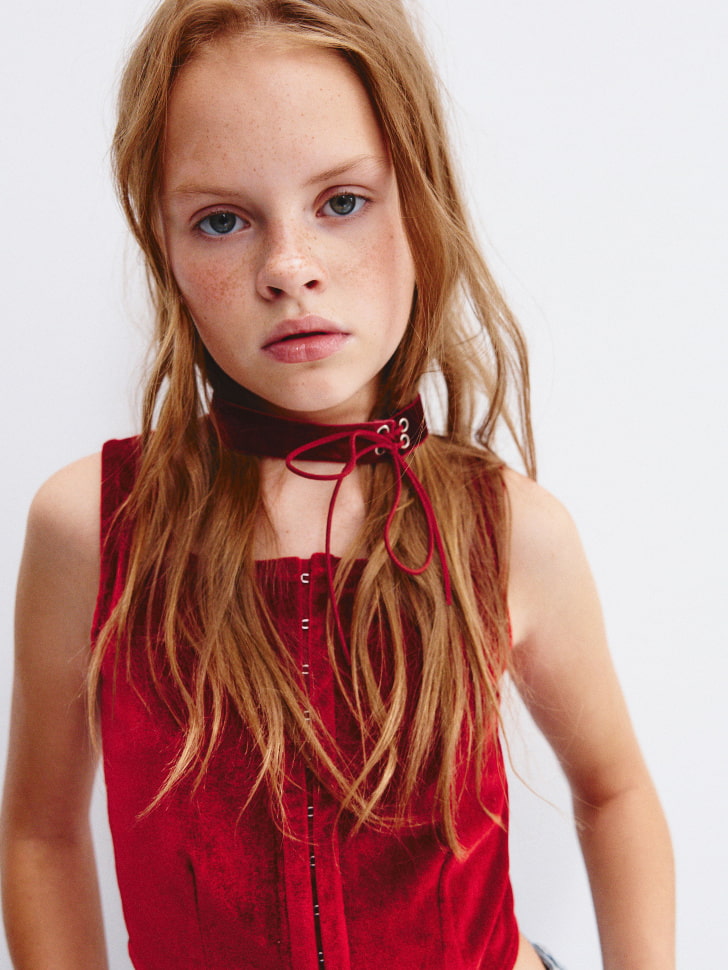 

Чокер со шнуровкой для девочек, SL5811172811