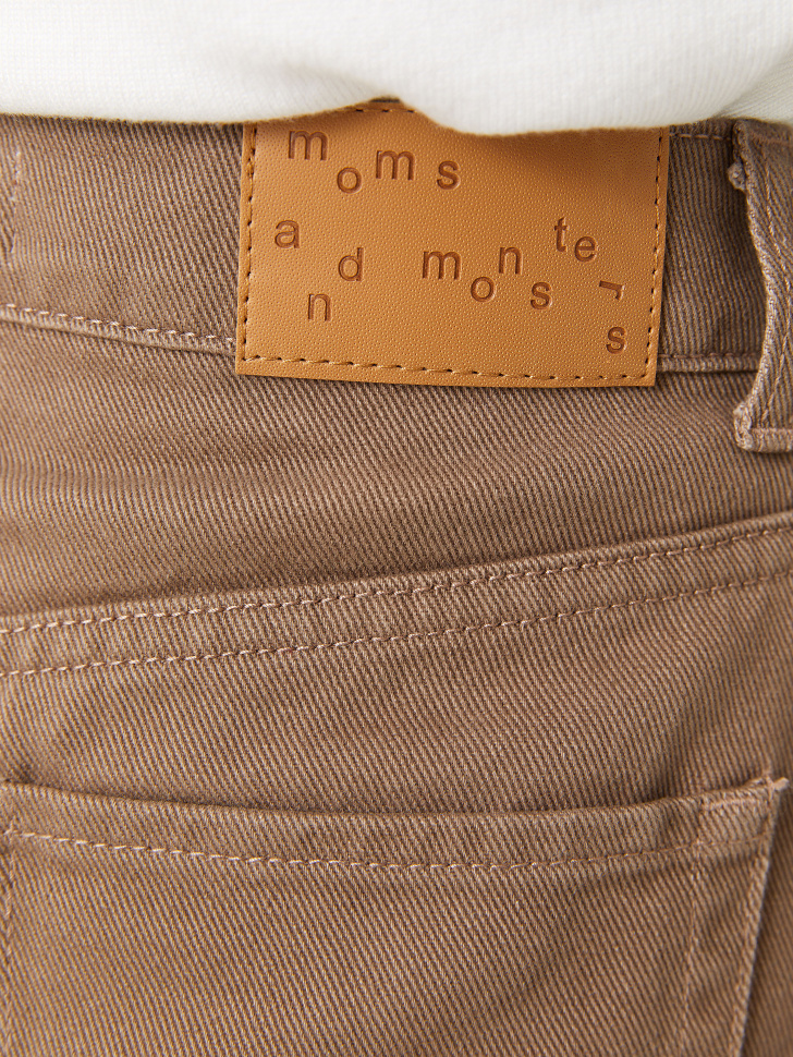 Прямые джинсы с разрезами (бежевый, S) sela 4640078943845 - фото 5