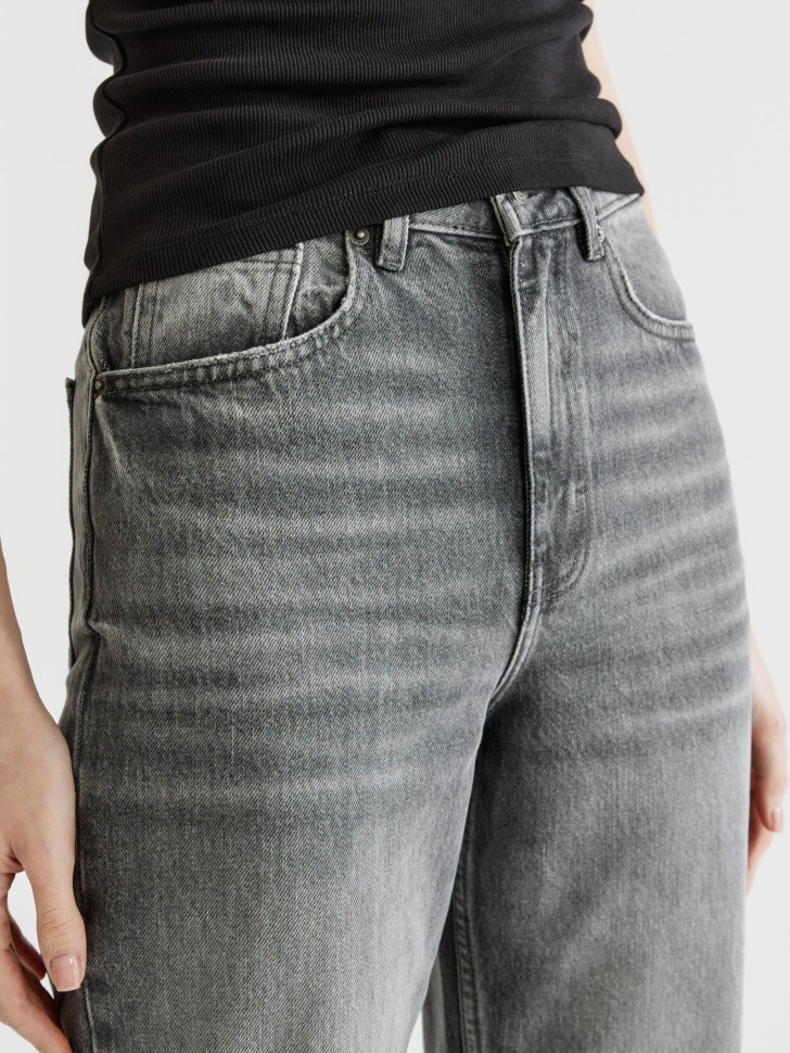 джинсы 411 wide leg tall из органического хлопка из россии вид сбоку